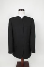 Load image into Gallery viewer, Hook &amp; Eye Suit - 100% Polyester - Black Herringbone - 1319BLA-4WHWPCV
