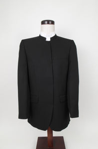 Hook & Eye Suit - 100% Polyester - Black Herringbone - 1319BLA-4WHWPCV