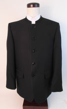 Load image into Gallery viewer, 5 Button Suit - 100% Polyester - Plain Black Gabardine - 167-4CVW
