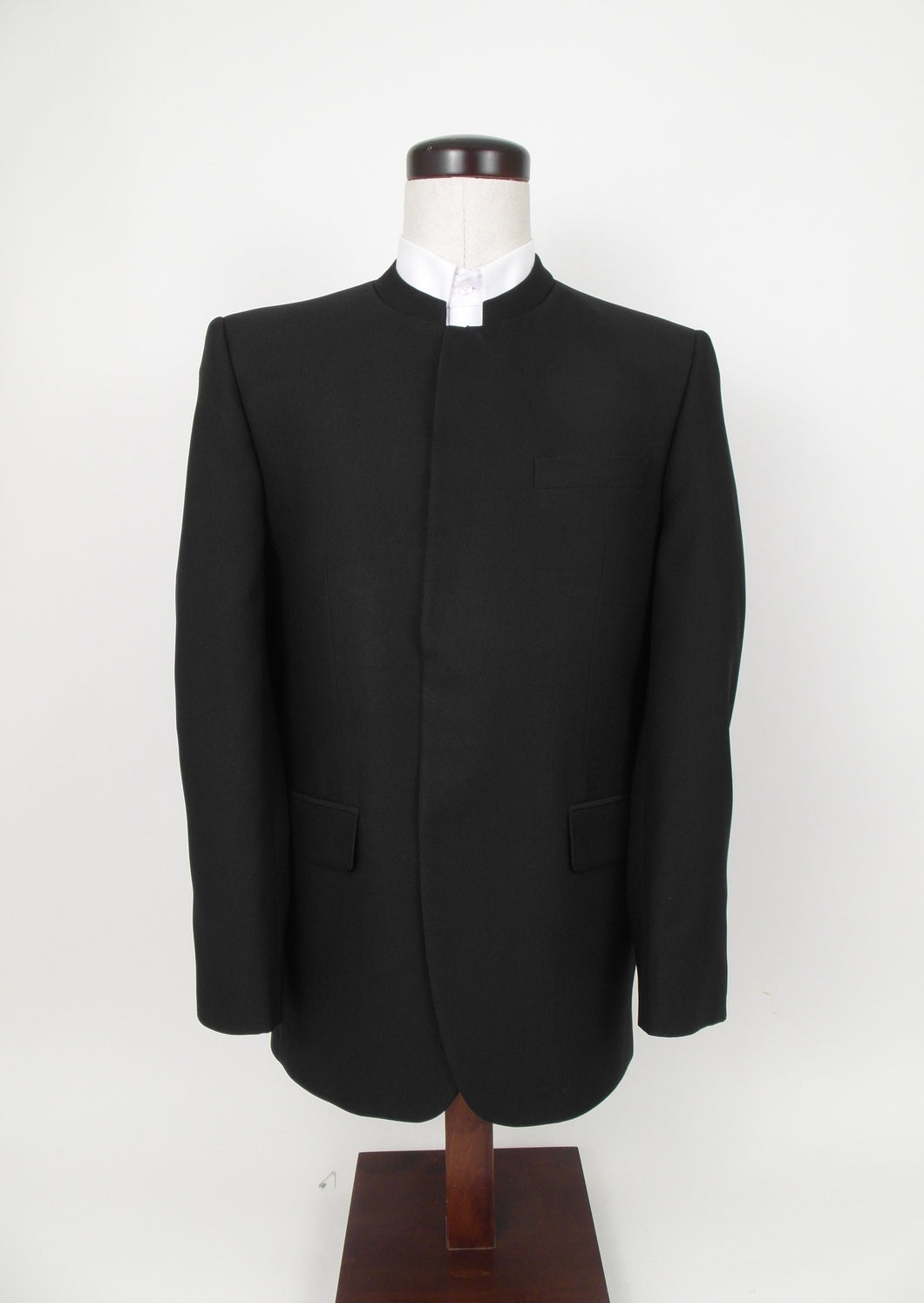 No Closure Suit - 100% Polyester - Black Gabardine - 167-4NBNHCV