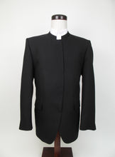 Load image into Gallery viewer, Hook &amp; Eye Suit - 100%  Polyester - Black Gabardine - 167-4WHWPCV
