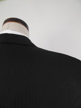 Load image into Gallery viewer, 3 Button Suit - Centre Vent - 100% Polyester - Black Tone on Tone Stripe - 168-27CVW
