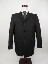 Load image into Gallery viewer, 3 Button Suit - Centre Vent - 100% Polyester - Black Tone on Tone Stripe - 168-27CVW
