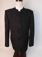 Load image into Gallery viewer, 5 Button Suit - 100% Polyester - Black Tone on Tone - 168-4CVW
