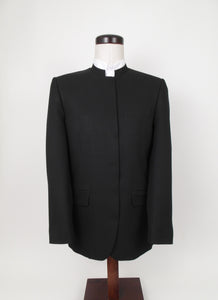 Hook & Eye Suit - 100%  Polyester - Black Tone on Tone -  Washable - 168-4WHWPCV