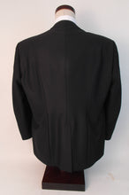 Load image into Gallery viewer, MUTZA Hook &amp; Eye Suit with Broadfall Flap Front Pant - 100% Polyester - Plain Black - 176-10RW
