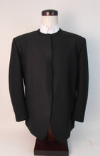 Load image into Gallery viewer, MUTZA Hook &amp; Eye Suit with Broadfall Flap Front Pant - 100% Polyester - Plain Black - 176-10RW
