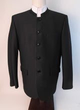 Load image into Gallery viewer, 5 Button Suit - 100% Polyester - Black Swedish Knit - 176-4CVW
