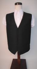 Load image into Gallery viewer, VEST - Hook &amp; Eye - V Front Style  - 100% Polyester - Black Swedish Knit - 176-4VFF
