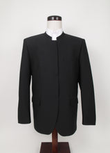 Load image into Gallery viewer, Hook &amp; Eye Suit - 100%  Polyester - Black Swedish Knit - 176-4WHWPCV
