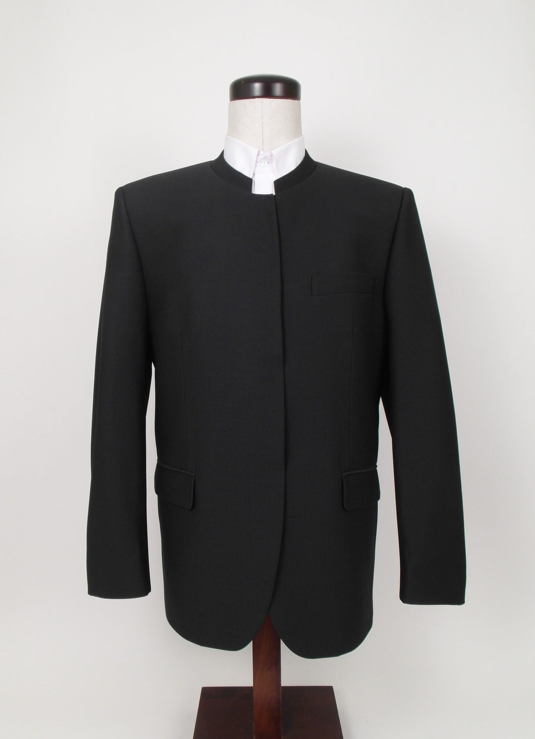 Hook & Eye Suit - 100%  Polyester - Black Swedish Knit - 176-4WHWPCV