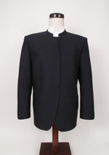 Load image into Gallery viewer, Hook &amp; Eye Suit - 100%  Polyester - Dark Navy Swedish Knit - 176DN-9WHNPCV
