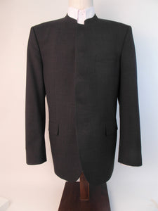 Hook & Eye Suit - 55% Poly/45% Wool Blend - Plain  Mid Charcoal Grey Tropical  - 179-4WHWPCVW