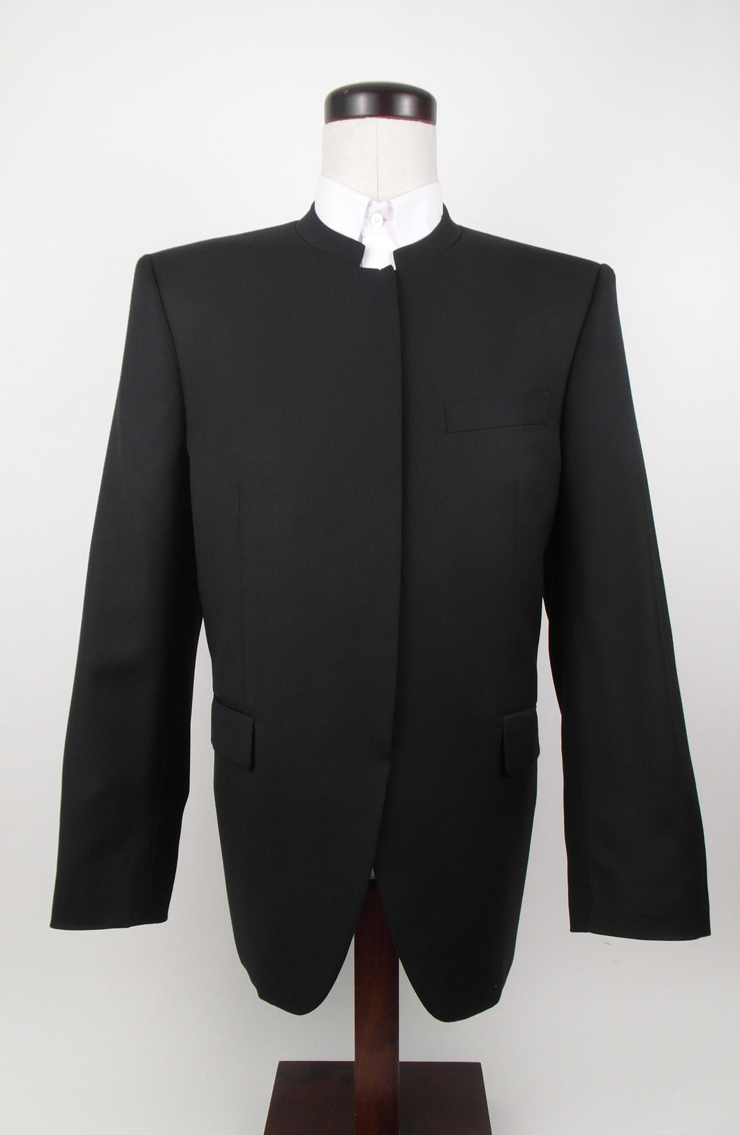 No Closure Suit - 100% Wool - Black Tone on Tone - 3521-4NBNHWPCV