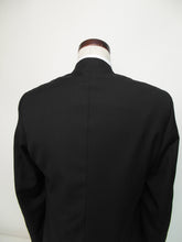 Load image into Gallery viewer, 5 Button Suit - 50% Poly/ 50% Wool Blend - Black Herringbone - 3635-4CV
