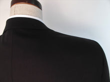 Load image into Gallery viewer, 2 Button Suit - No Vent - 100%  Wool - Plain Black - 4679-28NV
