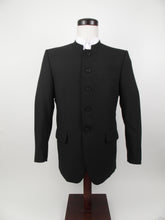 Load image into Gallery viewer, 5 Button Suit - 100% Wool - Plain Black - High Quality - 4679-4CV
