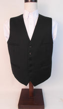 Load image into Gallery viewer, Vest - 6 Button - V Front Style - 100% Wool - Black Herringbone - 4793-7VFF
