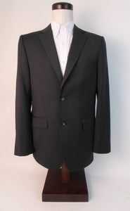 2 Button Suit - Side Vents -  100% Wool  - Plain Mid Grey - All Season Weight -  5699-30SV