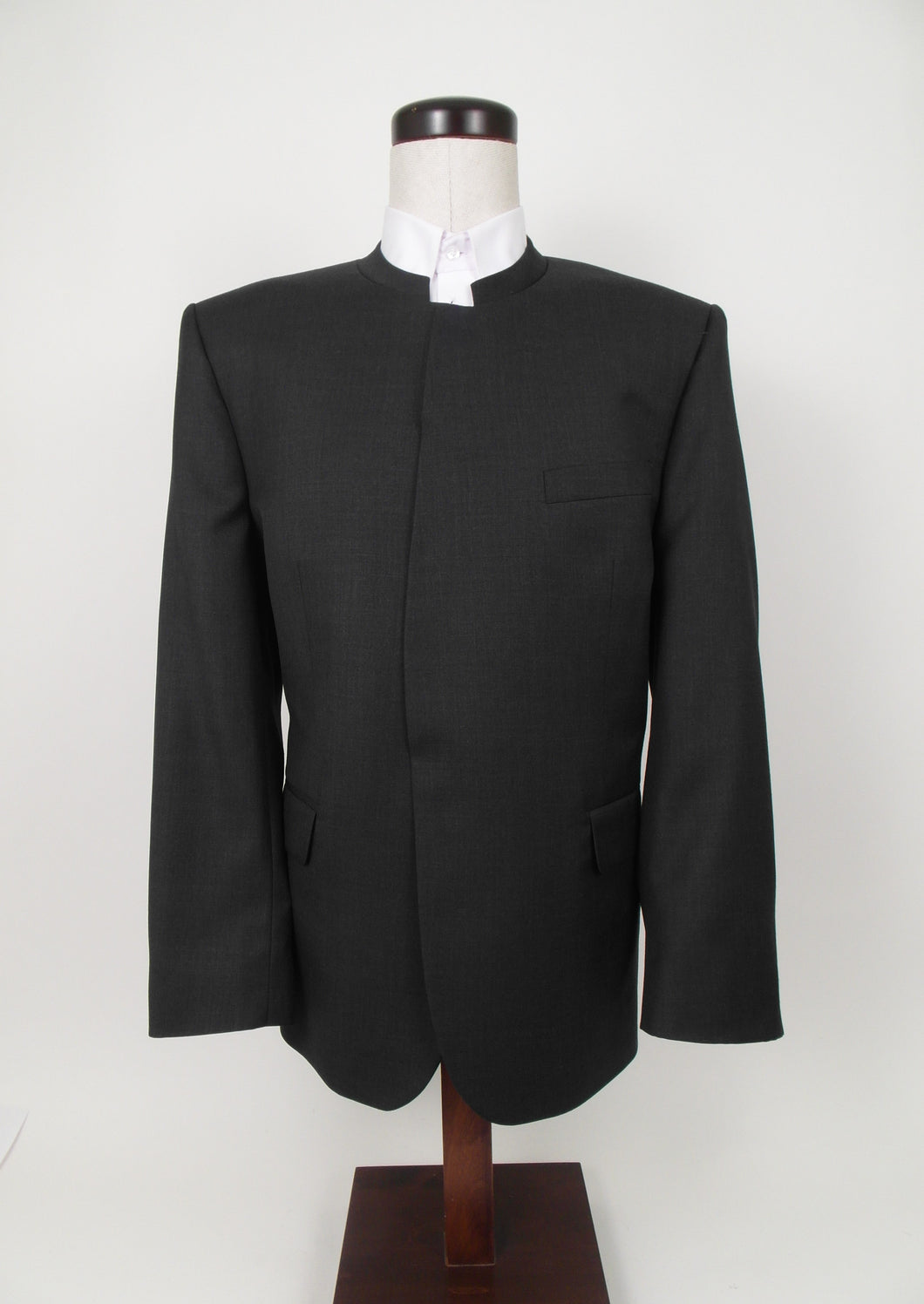 No Closure Suit - 50% Poly /50% Wool Blend - Plain Charcoal - All Season -  60093-4NBNHWPCV