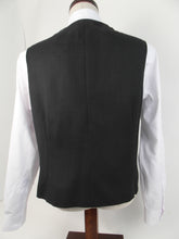 Load image into Gallery viewer, Vest - 6 Button - V-Front Style  - 50% Poly / 50% Wool Blend - Plain Dark Charcoal - 60093-7VFF
