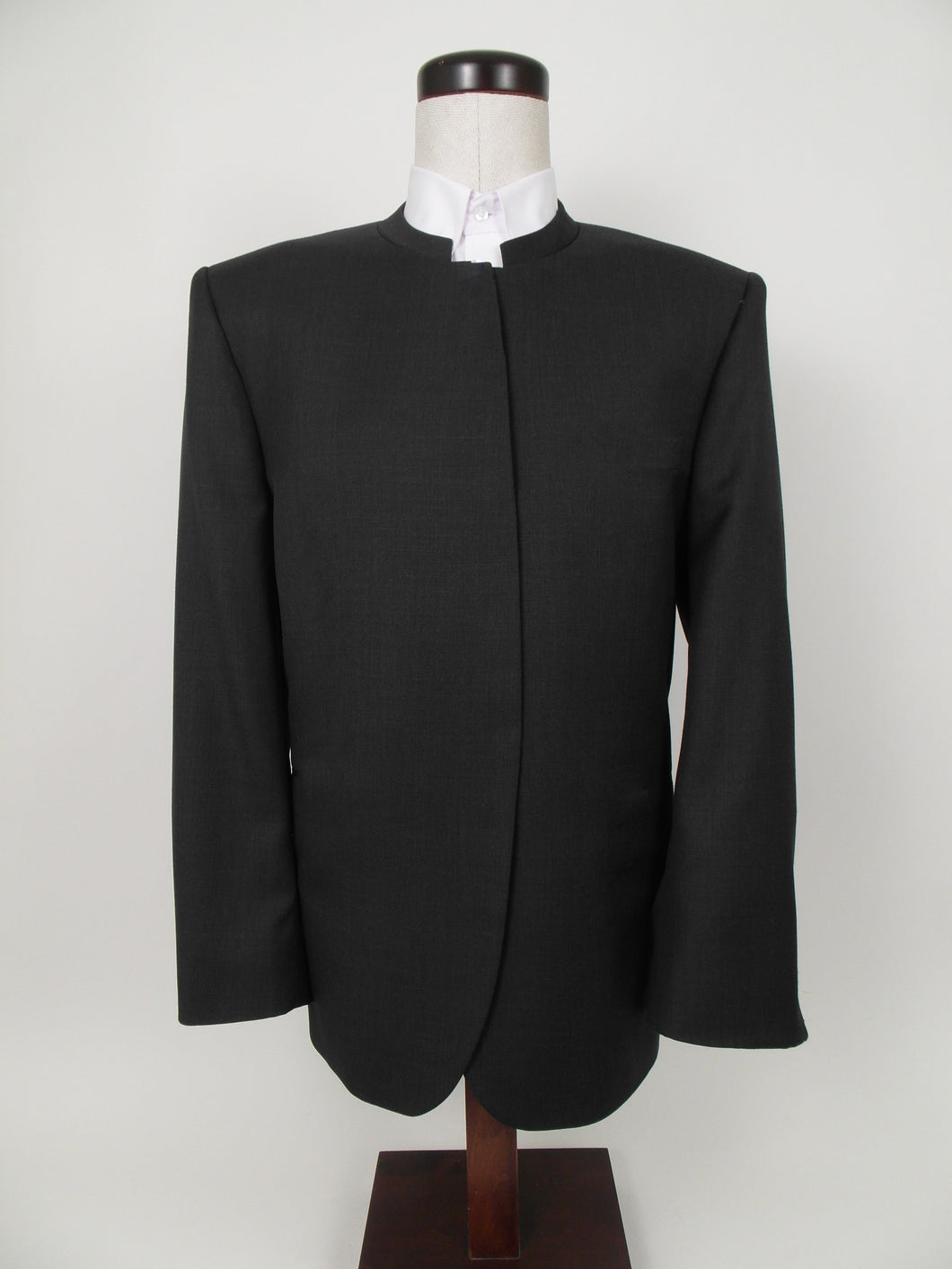 Hook & Eye Suit - 50% Poly / 50% Wool Blend - Plain Charcoal - All Season - 60093-9WHNPCV